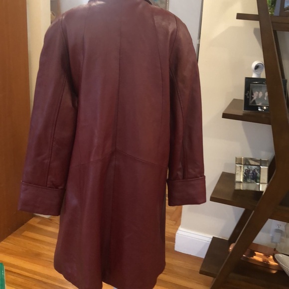 Vintage Excelled red/rust leather jacket with side pockets.  Size L - Picture 7 of 12